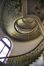 Spiral art nouveau staircase in Riga